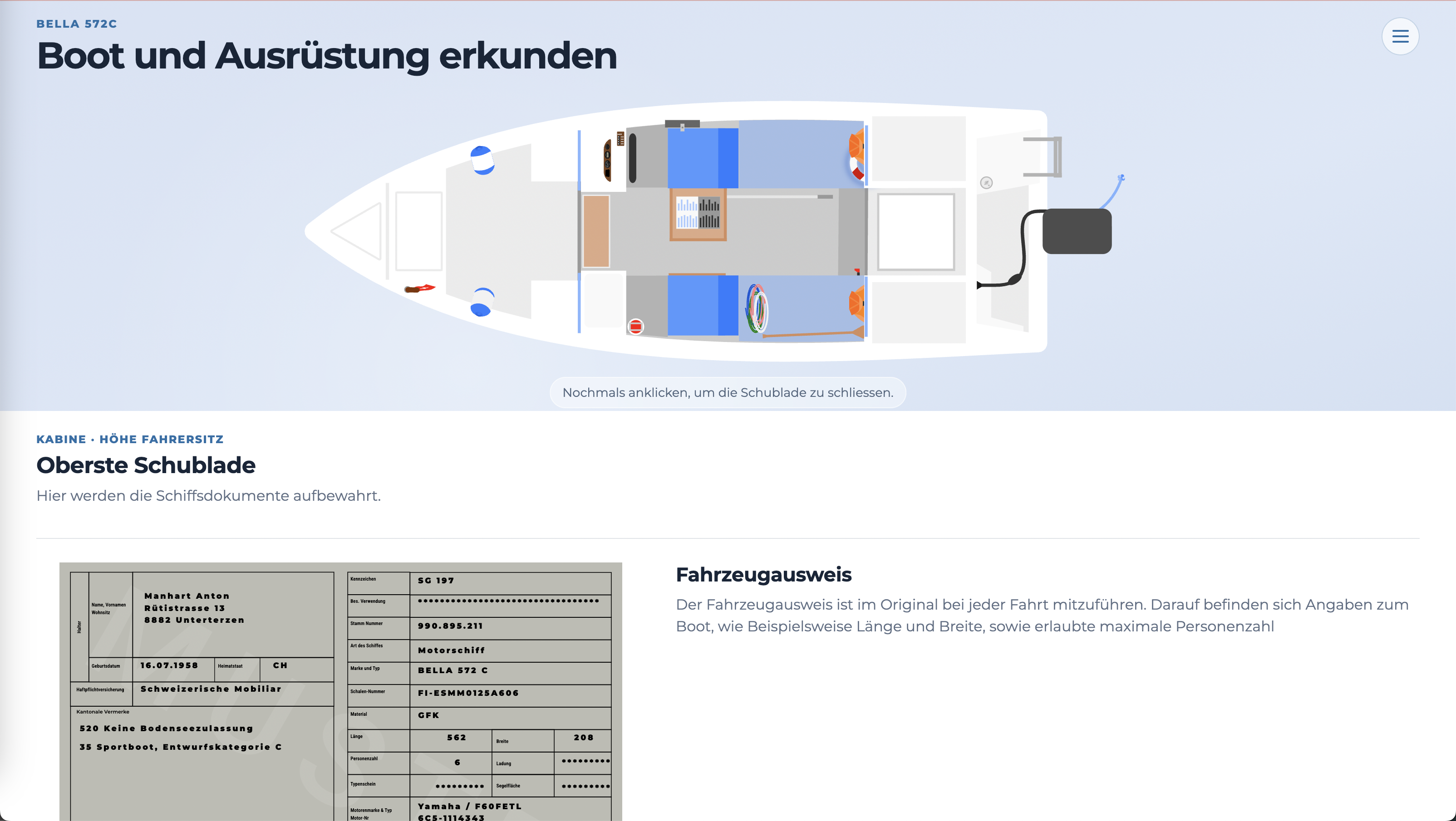 Interaktives Fahrschulboot Interaktives Fahrschulboot